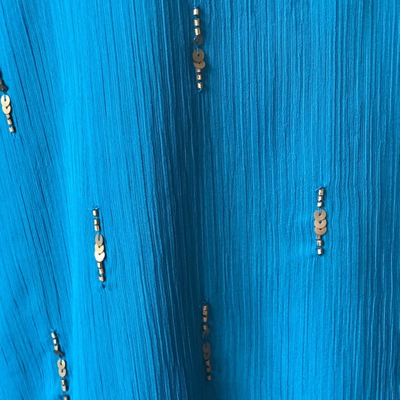 STUNNING CHIFFON DRESS WITH SEQUIN ACCENTS - Picture 10 of 11